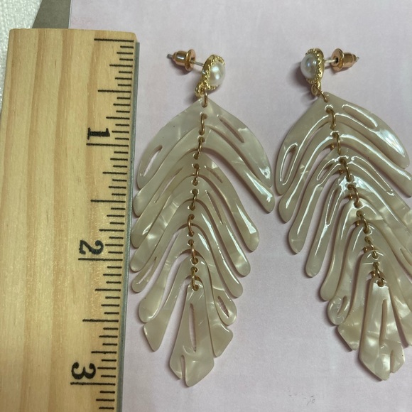 🌟 Beautiful Acrylic Feather Earrings - Picture 3 of 4